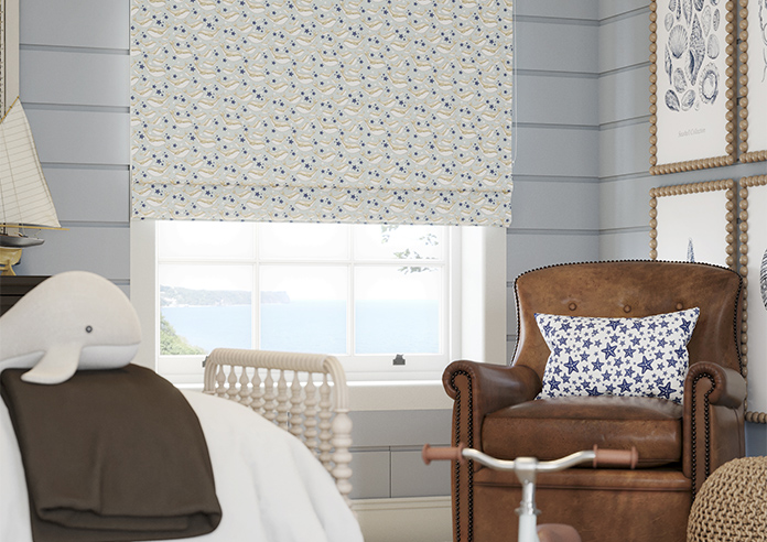 Whaley Great, Big Splash Shore - Twist&Fit Roman Blind - Image 5